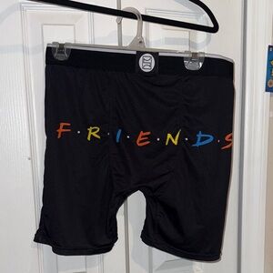 Friends Black Athletic Shorts